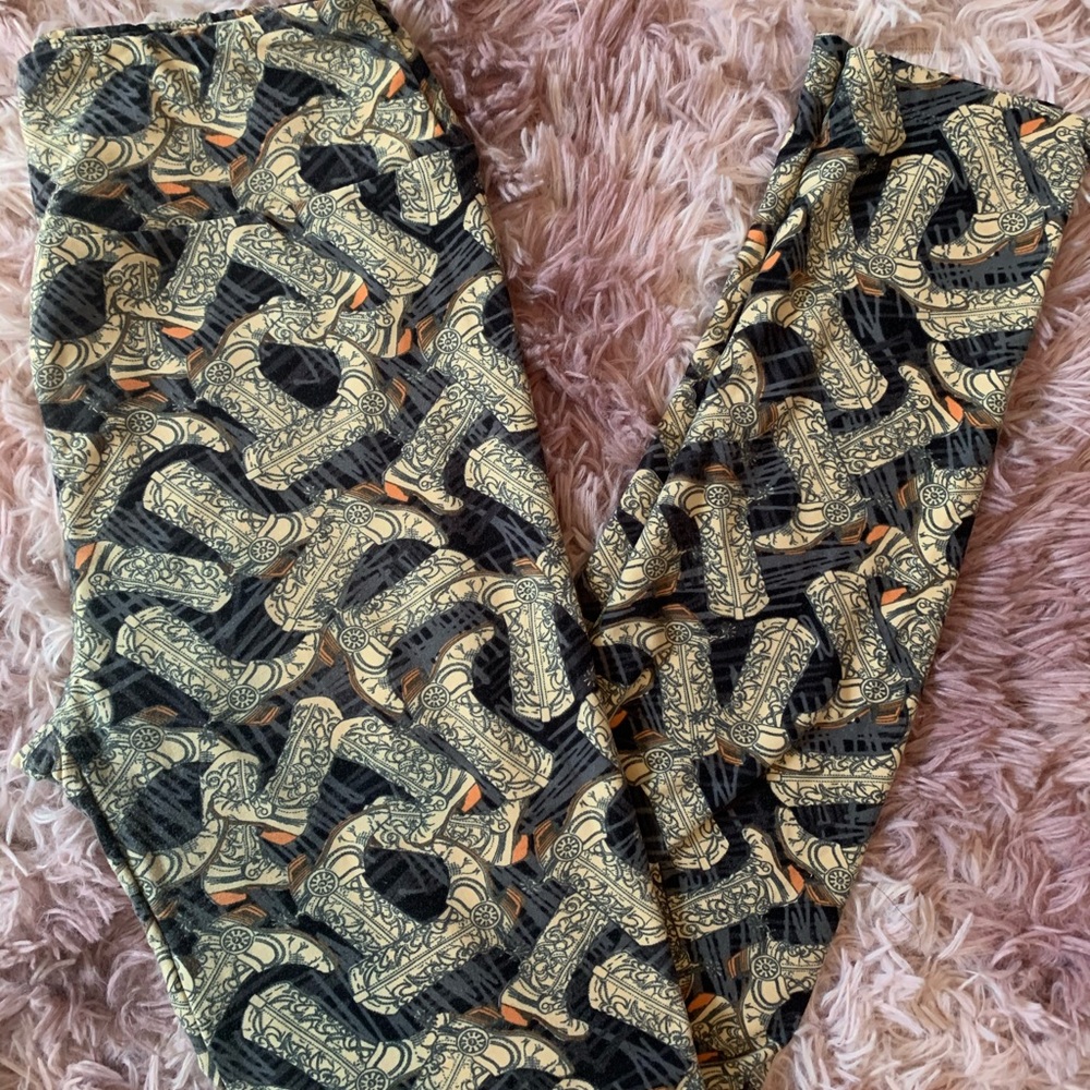 LuLaRoe Cowboy Boot Leggings